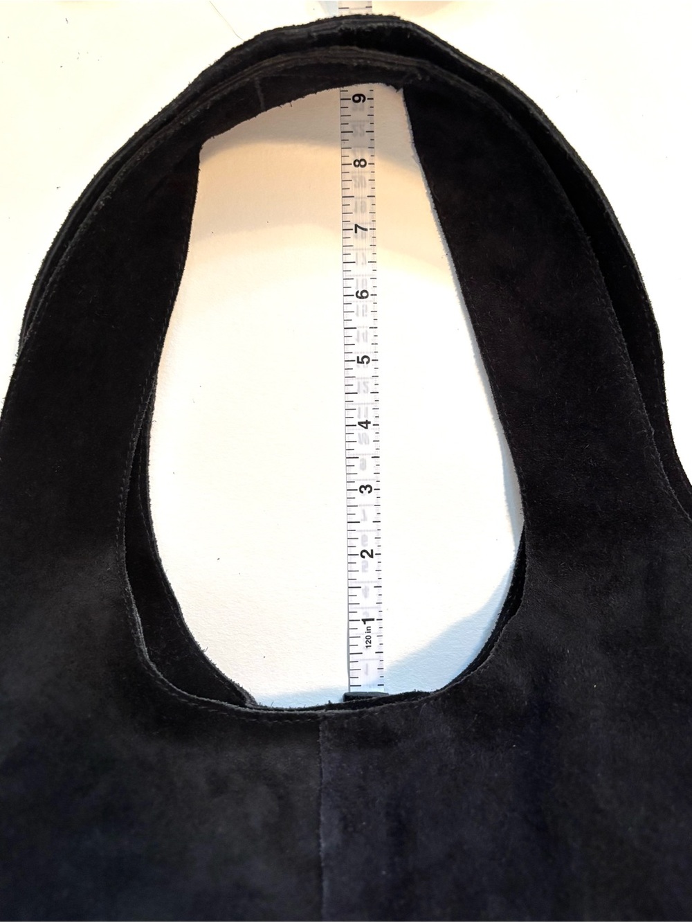Roost Black Suede Shoulder Hobo Bag - Picture 8 of 11